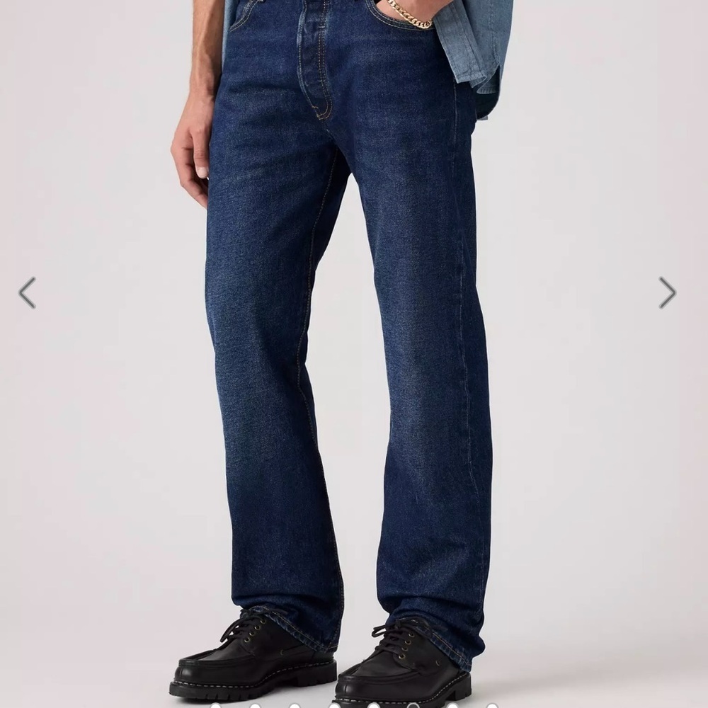 Levi's 501  Dark Blue Straight Jeans W 34 L 30